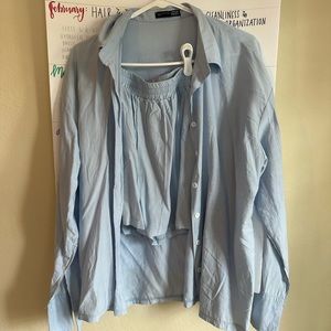 Shein Blue Matching Set